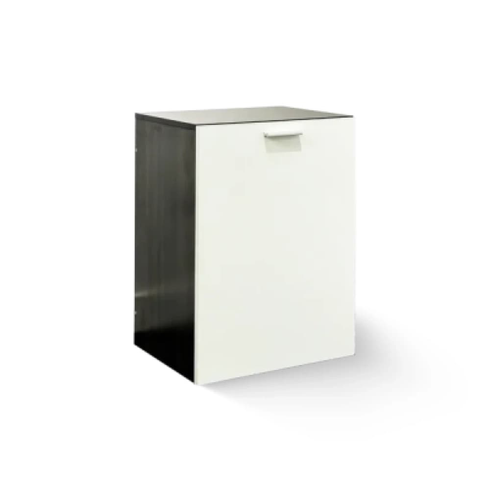 Flexi Fold Table With Cabinet (Black & White) ST01FL