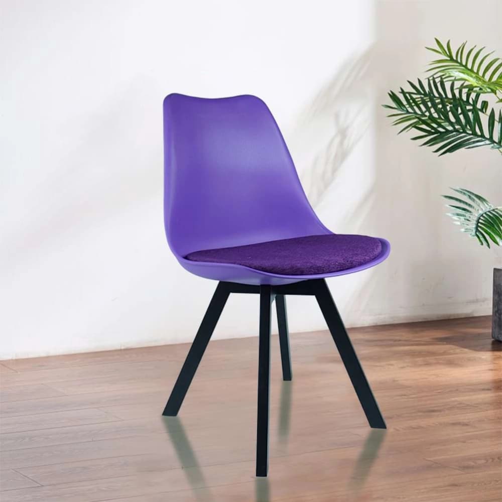 Solfa Heavy Duty Tulip Chair Black Stand CH01MB