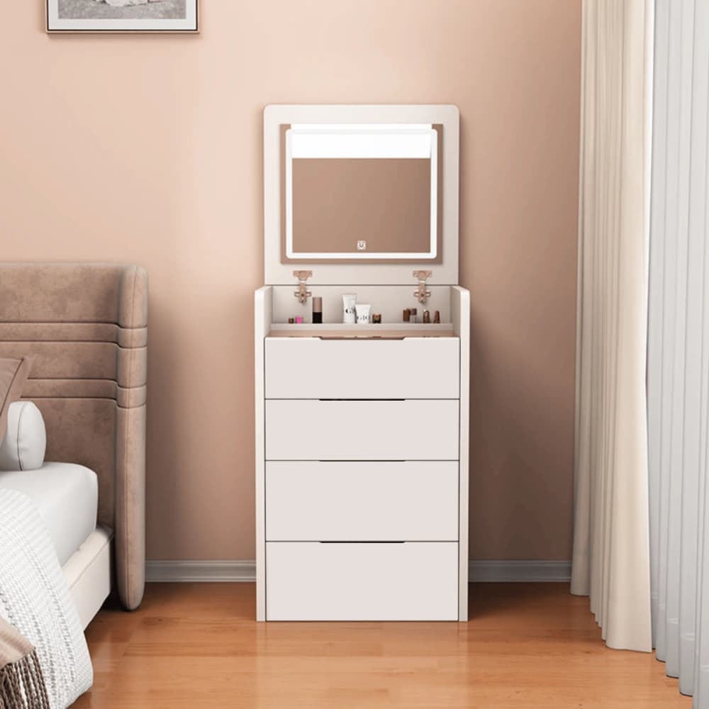 Makeup Vanity Table with LED Mirror & Storage DT01LW